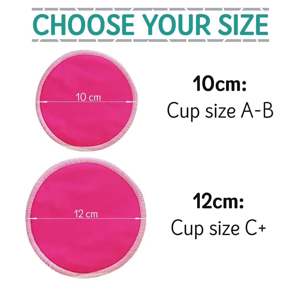 Reusable Bamboo Breast Pads - 7 pairs + wash bag - Bamboo Basix