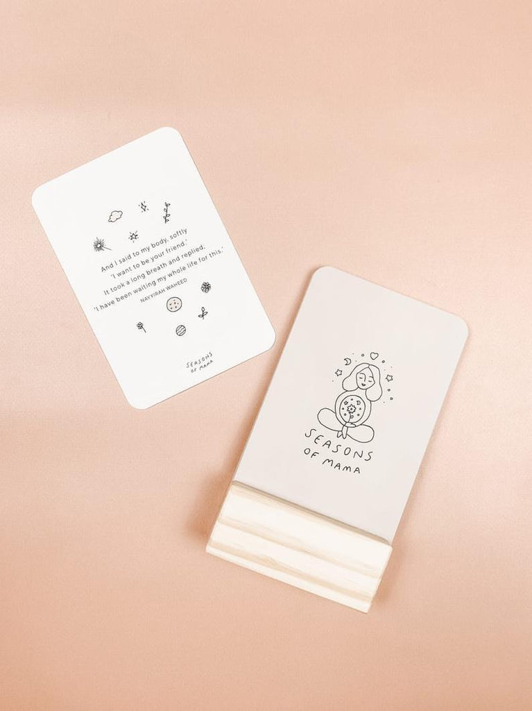 Mama Mantra Cards with stand - Bamboo Basix